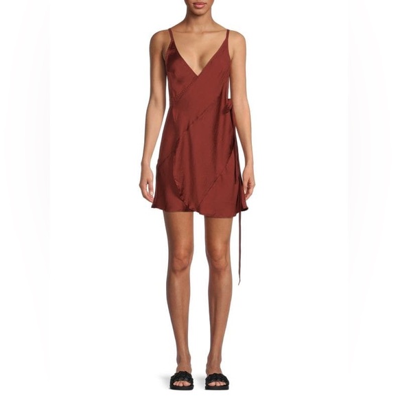 Free People Silky Slip Dress (Like Me or Love Me) in Cowboy Red - Picture 3 of 3